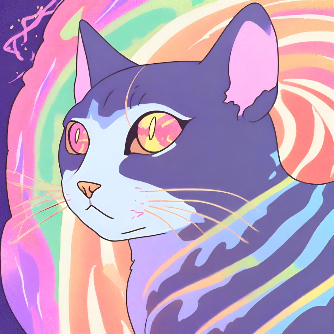 Psychedelic Puss Cat sprite