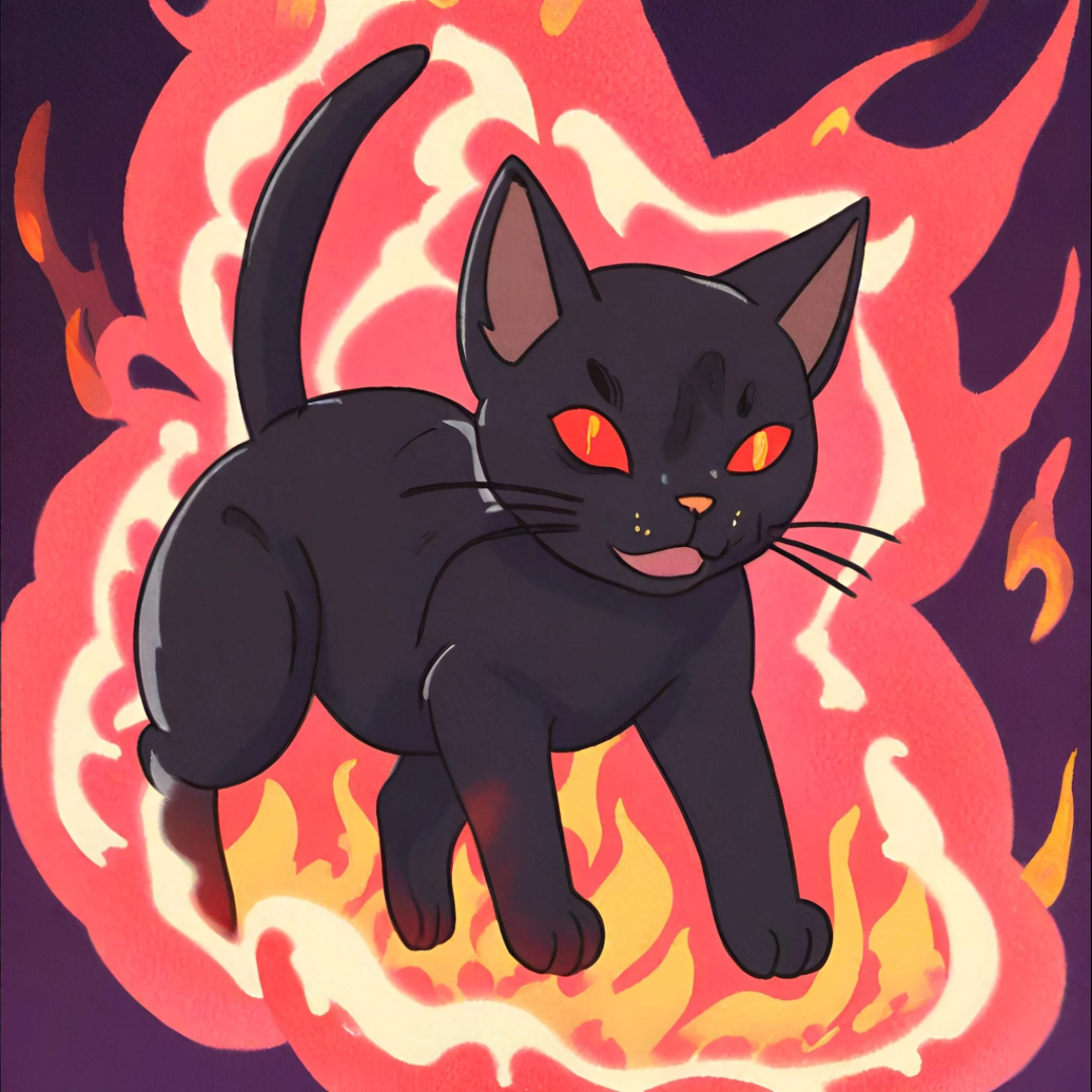 Hell Kitty Cat sprite