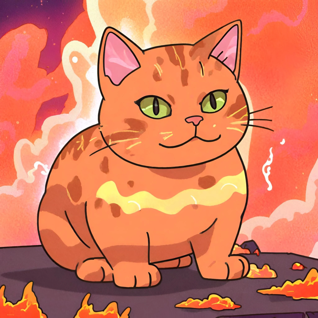 Magma Munchkin Cat sprite